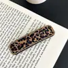 Presilha de Cabelo de Pelúcia Estampada de Leopardo Vintage, Presilha Elegante de Alta Qualidade para Mechas, Presilha Bb, Nova Presilha de Cabelo Outono e Inverno, Acessório de Cabelo