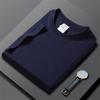 Camiseta Pesada 230g 100% Algodón Peinado para Hombre Manga Corta Color Sólido Hombro Normal Cuello Redondo en Blanco Camiseta Publicitaria Ropa de Trabajo