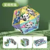 Cubo Mágico Infinito Transformável Flip 3D Geométrico Dobrável Deformação Blocos de Construção Panda Brinquedo Educativo Infantil Pequeno Presente