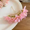 Primavera e Vistas Claras~ Presilha de Cabelo Flor de Tecido, Fresca, Doce e Elegante Estilo Pastoral, Acessório de Cabelo para Fotos de Passeio na Primavera