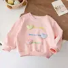 Moletom Feminino 2026 Novo Estilo Pulôver para Bebê com Design de Coração 3D, Moda Estilosa para Primavera e Outono para Crianças Pequenas e Crianças