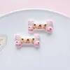Lazo de Encaje Lindo Dibujo Animado Accesorios DIY para Zuecos, Dijes para Zapatos, Pinzas para el Cabello, Gomas para el Cabello y Materiales para Adornos del Cabello