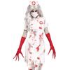 S-3Xl Disfraz de Enfermera Zombi de Casa Embrujada Cosplay Zombi Ensangrentado Traje de Enfermera Femenina Halloween Disfraz Médico