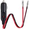 Cable de extensión para encendedor de cigarrillos de coche 16AWG conector de alimentación americano 12v24V cableado bala baquelita cargador de coche