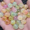 Contas redondas na cor turmalina, contas de pedra soltas, contas de quartzo em cores de doce, acessórios para pulseira de 10 mm, contas para joias