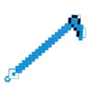 Armas Periféricas de Juego Espada de Diamante de 12 cm Azul Negro Arma Artesanal Arma de Metal Props Sin Filo