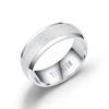 Anel Masculino de Aço Inoxidável 8mm Fosco Transfronteiriço, Acessório Popular Atacado Anel Empilhável Masculino de Titânio