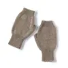 Guantes de Cachemir 100% Cachemir Puro para Hombres y Mujeres, Modernos de Color Sólido Sin Dedos, Cortavientos y a Prueba de Frío, Guantes Tejidos Cálidos