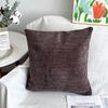 Color sólido lana de cordero terciopelo chenilla sofá dormitorio funda de almohada cojín para el hogar funda de almohada decoración del hogar