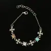 Pulseira de Trevo de Quatro Folhas com Zircônia Nova no Atacado, Acessório de Luxo Leve, Cool e Refinado, Pulseira Ajustável de Alta Qualidade para Mulheres