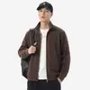 Cárdigan de punto de mezcla de lana para hombre con cuello alto 2026 Primavera/Otoño Nuevo de Moda Versátil Chaqueta Informal