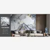 Adesivos de Azulejo de Mármore para Exportação Transfronteiriça Rolo Grande Dourado Decoração de Renovação de Parede Papel de Parede Impermeável e Anti-incrustante
