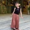 Aimo Beibei Niña Estilo Coreano Suave Elástico Estante O'Dell Etiqueta de Moda Chaleco Pequeño Moderno