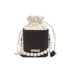 2025 Nova Bolsa Balde de Corrente de Pérolas Design Nicho Feminino High-End Transversal de Ombro Mini Bolsa de Celular de Mão