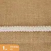 Fábrica en stock al por mayor cinta de poliéster de 1 cm banda de ciempiés banda de encaje de espiga accesorios para ropa collar ropa interior DIY