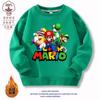 Sudaderas para niños Primavera y Otoño 2024 Ropa Nueva Dibujos Animados Medio Abiertos Ropa para Niños Grandes Tops Aterciopelados Engrosados Otoño e Invierno para Niños