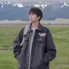 Chaqueta de mezclilla retro americana transfronteriza, nueva chaqueta de béisbol para primavera y otoño, top casual holgado y elegante