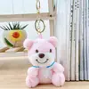 Lindo Bufanda Azul Marino Pato Peluche Colgante Llavero Decoración para Bolso de Pareja Muñeca Juguete Pequeño Juguete de Peluche