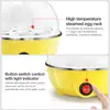 Mini Cozedor de Ovos Multifuncional Transfronteiriço, Desligamento Automático, Pequeno Cozedor de Ovos Doméstico para Cozinhar Ovos no Vapor e Pudim de Ovos