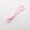 Pingente de Mochila de Corda Tecido à Mão, Cordão para Celular, Corda para Garrafa de Água, Cordão de Pelúcia Anti-Perda, Cordão de Pulso Versátil