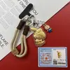 Crachá Corporativo Personalizado Logo Ouro Puro 999 Labubu Angela Vários Chaveiros Correntes para Celular Presentes para Lojas