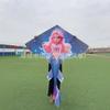 Weifang cometa de sirena al por mayor niños adultos caricatura tela triangular cometa brisa fácil de volar puesto juguetes fabricantes