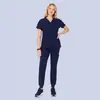 Conjunto Cirúrgico de Scrub de Verão Fino Elástico de Secagem Rápida Uniforme de Scrub Uniforme de Enfermeira Roupa de Trabalho Conjunto Feminino
