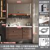 Fábrica directa de gabinetes de baño Yida Zhejiang color nogal oscuro gabinete para lavabo de baño al por mayor