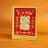 Adornos de Marco de Fotos Dorado Oro Puro 999 Bendición del Oficial Celestial Riqueza Creativo Set de Regalo para Empresas Negocios Venta al por Mayor Personalización