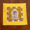 Tapete de Mesa para Oferendas Estilo Xizang, Tapete de Pano para Estátua de Buda, Tapete de Altar Espessado, Pano de Altar Amarelo para Buda, Tapete de Oferendas, Toalha de Mesa de Altar
