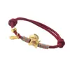 Pulsera de la Suerte para Potenciar el Dinero para Hombres y Mujeres, Sencilla y Elegante, Hilo Rojo para el Año de Nacimiento, Pulsera de la Amistad para Mejores Amigos y Parejas, Pulsera de Año Nuevo