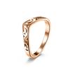 Anillo de acero de titanio con lazo celta hueco de Amazon, pulsera de anillo de cola para mujer con forma de corazón para propuesta de compromiso celta