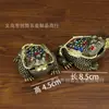 Sapo Dorado de Tres Patas Hueco de Latón Suerte Adornos para Sala de Estar Estudio Oficina Manualidades Creativas Sapo Dorado que Muerde Dinero Venta al por Mayor