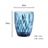 Venta al por mayor de fábrica Vasos Gruesos de Vidrio Estilo Europeo, Vasos de Jugo Coloridos en Relieve, Vasos para Enjuague Bucal de Hotel, Vasos de Cerveza para Bar