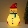 Adornos de decoración navideña para niños, luz nocturna portátil nueva, colgante de muñeco de nieve luminoso led, accesorios de diseño