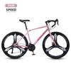 Bicicleta de carretera curva para adultos, para exteriores, con velocidad variable, para estudiantes, para caminar, viajar, ruta interna, de montaña