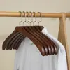 Percha de Madera Maciza Percha Antideslizante para el Hogar Perchero Percha para Tienda de Ropa al por Mayor Percha de Hombro Ancho sin Costuras para Abrigos y Trajes