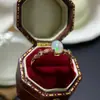 Anillo de Ópalo Natural, Anillo Ajustable de Plata con Ópalo, Piedra de Ópalo, Ópalo Blanco Africano, Ópalo Simple al por Mayor