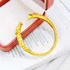 Nuevo brazalete de aleación de cobre con diseño de nicho con motivos de dragón y fénix, estilo abierto, estilo étnico, brazalete del zodiaco para mujer