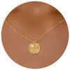 Colar Transfronteiriço Novo de Aço Inoxidável Estrela do Mar Caranguejo Zircônia Moda Feminina Versátil Estrela de Seis Pontas Cauda de Estrela do Mar Corrente para Clavícula