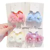 Cintas para el pelo de flores de alto valor para niños, amigables con el cabello de bebé, estilo princesa, cuerdas para el pelo para niñas, gomas elásticas para trenzar, cuerdas para el pelo de niñas