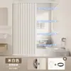 Cortina de Ducha Magnética Plegable sin Taladrar, Cortina de Ducha para Baño y WC Invisible, Cortina Divisoria Impermeable y Antimoho para Separación de Seco y Húmedo