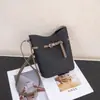 Bolso cruzado de cuero genuino para mujer, piel de vaca de capa superior TOGO, bolso tipo cubo versátil para el día a día, bolso de hombro cruzado de gran capacidad a la moda para mujer