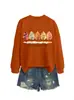 El otoño es mi favorito Amazon eBay sitio independiente moda versátil mujer cuello redondo manga larga sudadera