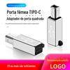 Cabo Adaptador USB-C para Porta Quadrada de Impressora Leve Compacto Equipamento de Escritório Instrumento Musical Compatível com Extensão de Celular