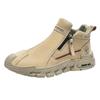 Zapatos de Protección Laboral Zapatos de Hombre Otoño Nuevo Zapatos de Trabajo de Caña Alta para Hombre Antideslizantes Resistentes al Desgaste Obra de Construcción Trabajo Deportes y Ocio Martin