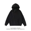 Sudadera Irregular con Doble Cremallera Estilo Calle Americana Primavera y Otoño para Hombres y Mujeres, Chaqueta Pesada con Capucha de Diseñador con Cremallera para Hombres