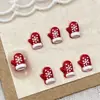 Nuevos Accesorios de Arte para Uñas Navideños de Dibujos Animados, Lindo Hombre de Jengibre de Papá Noel Tridimensional, Decoraciones de Uñas de Resina para DIY