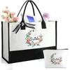 Bolsa de mão dupla preto e branco para noiva, guirlanda, melhor venda Amazon AliExpress transfronteiriça, mais bolsa de cosméticos, conjunto