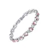 Pulseira Magnética Gauss Completa Popular da Amazon em Formato de Coração, Pulseira Antiestática Ajustável de Liga Ecológica com Diamante, Em Estoque